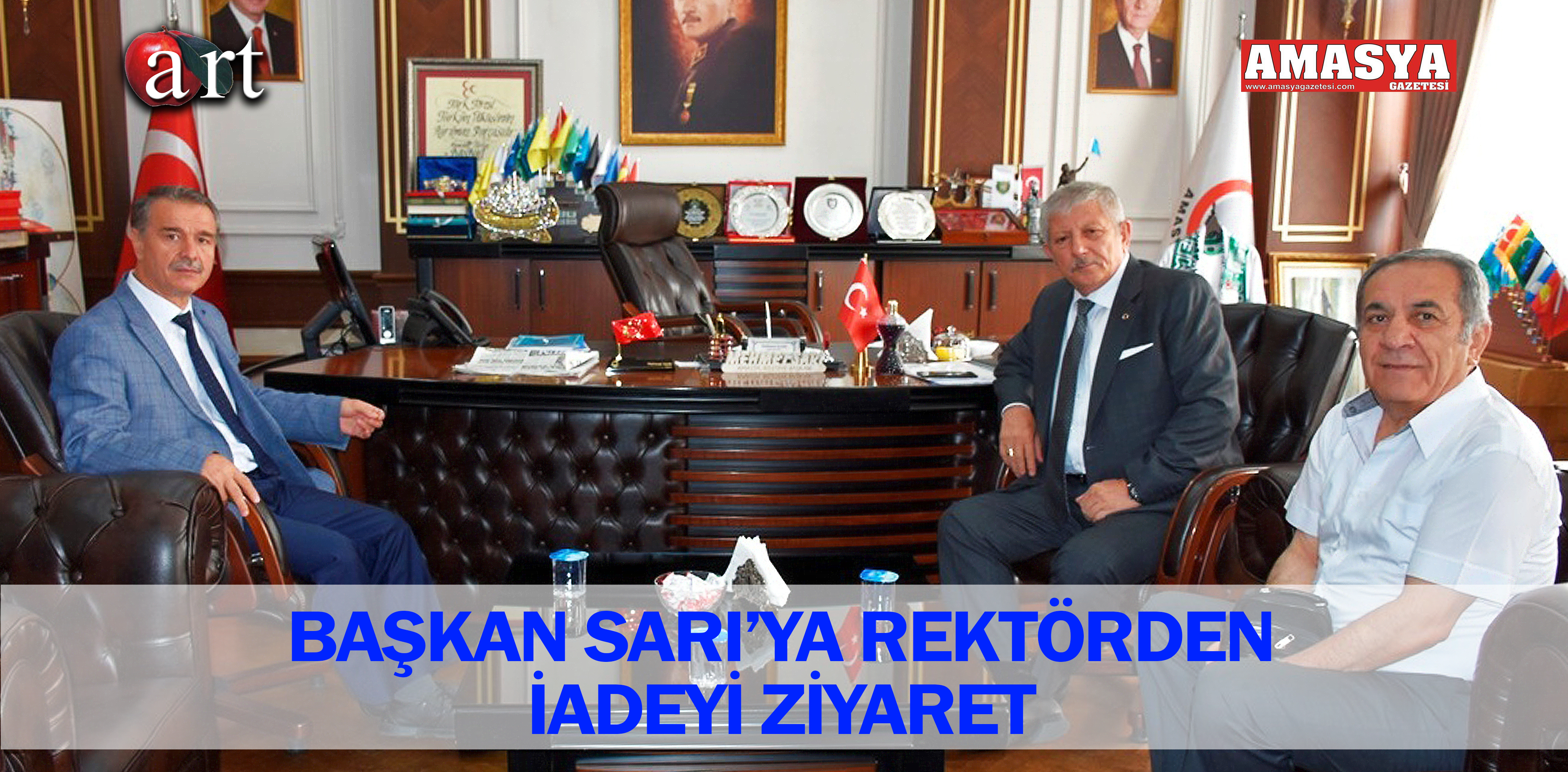 BAŞKAN SARI’YA REKTÖRDEN İADEYİ ZİYARET