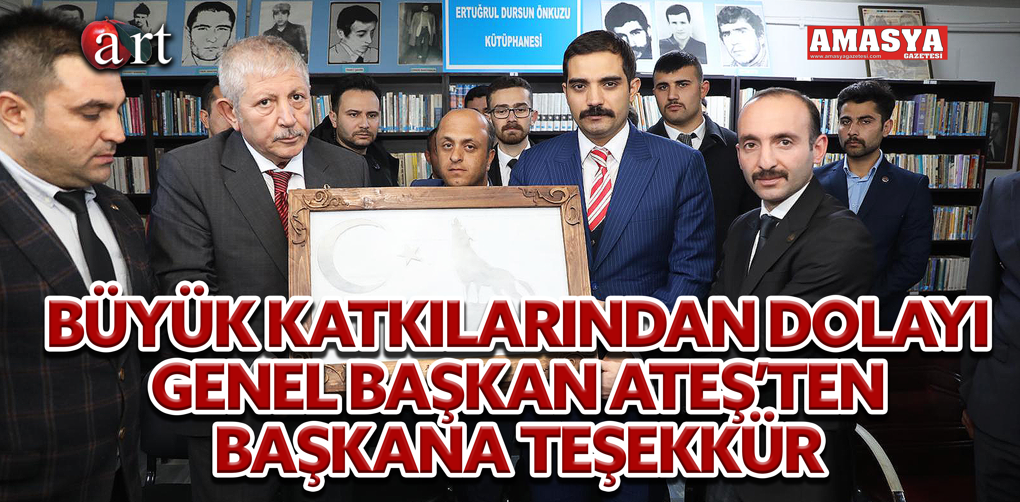 BÜYÜK KATKILARINDAN DOLAYI GENEL BAŞKAN ATEŞ’TEN BAŞKANA TEŞEKKÜR