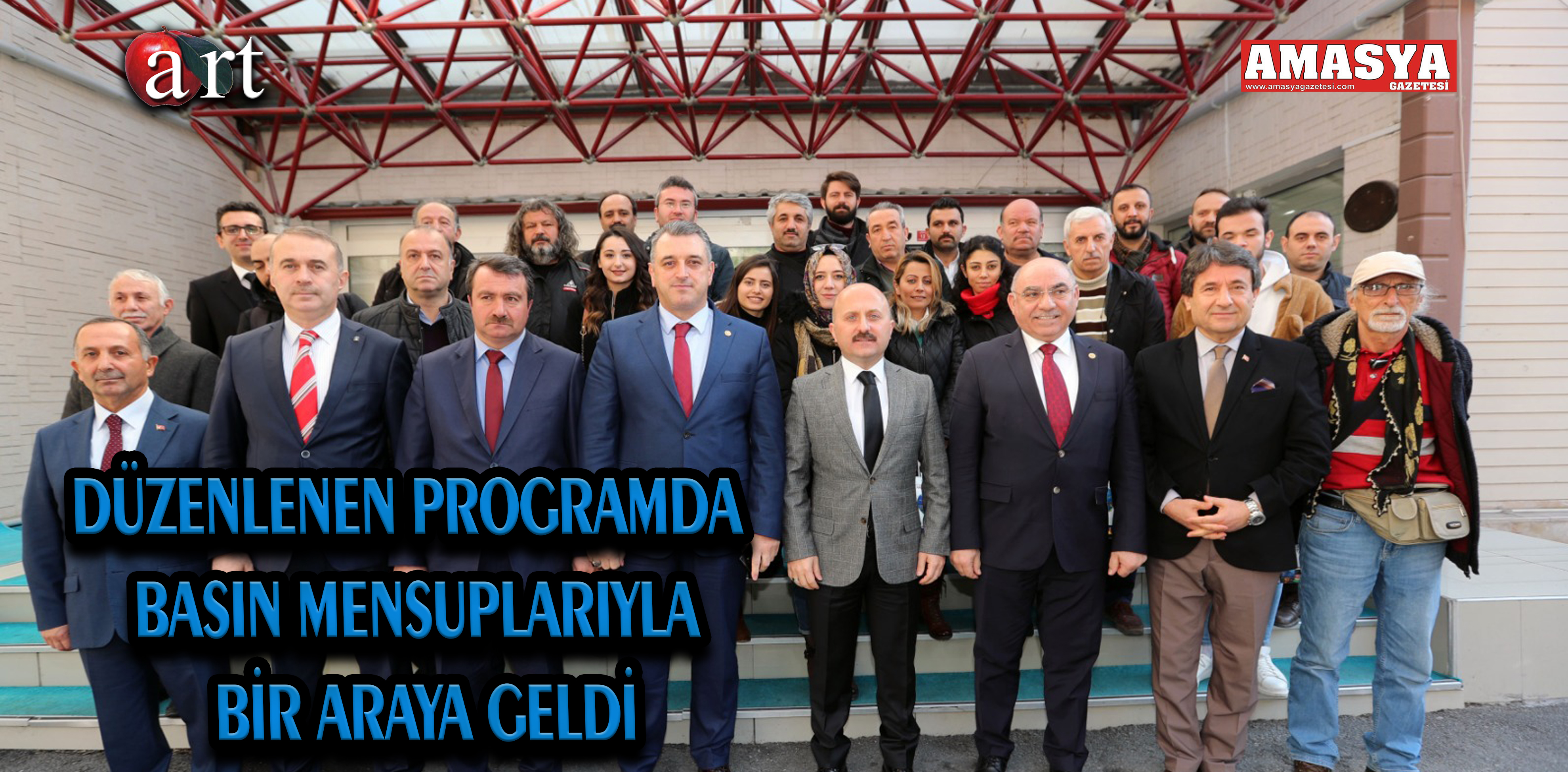 DÜZENLENEN PROGRAMDA BASIN MENSUPLARIYLA BİR ARAYA GELDİ