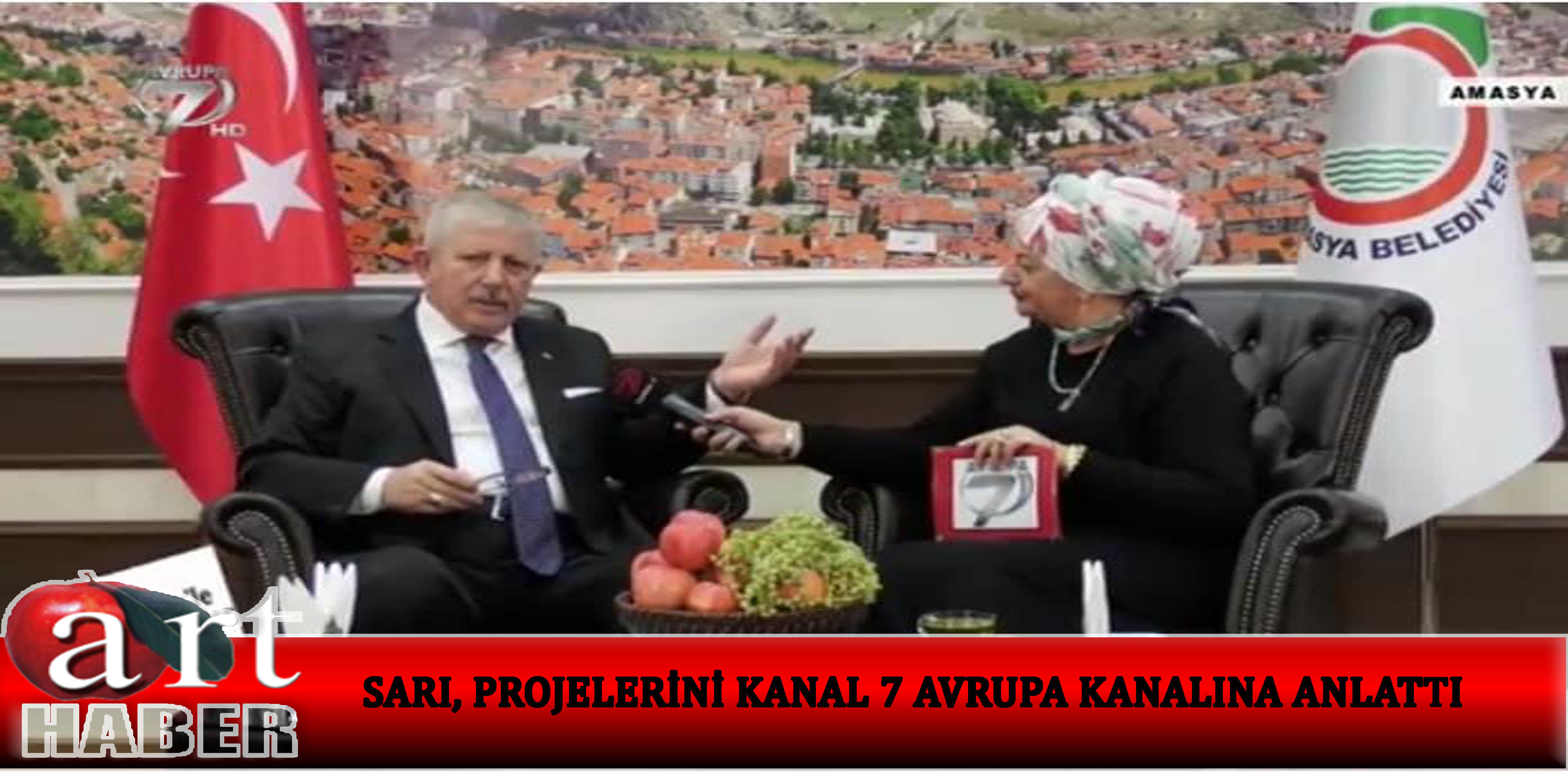 SARI, PROJELERİNİ KANAL 7 AVRUPA KANALINA ANLATTI