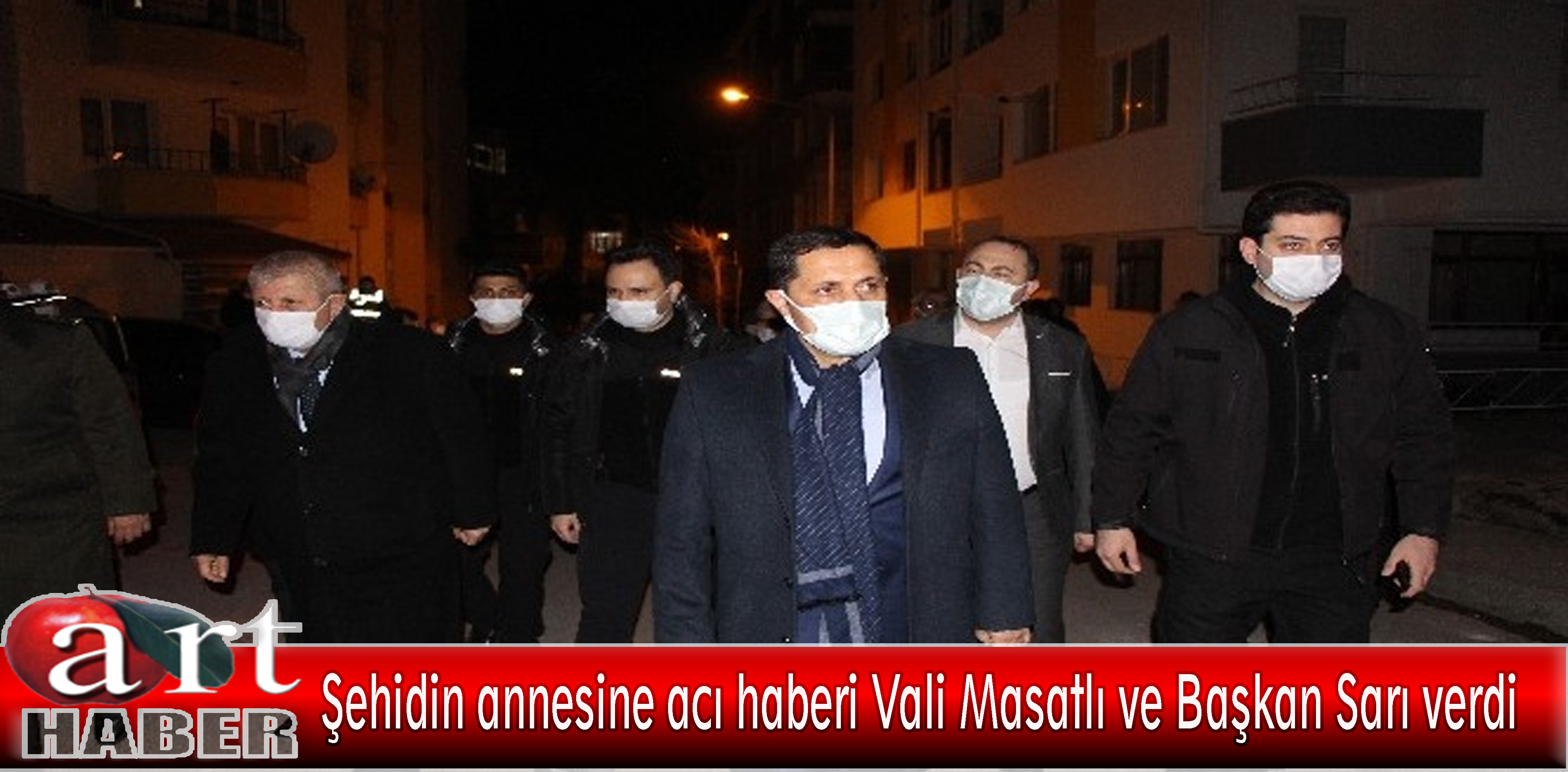 Şehidin annesine acı haberi Vali Masatlı ve Başkan Sarı verdi