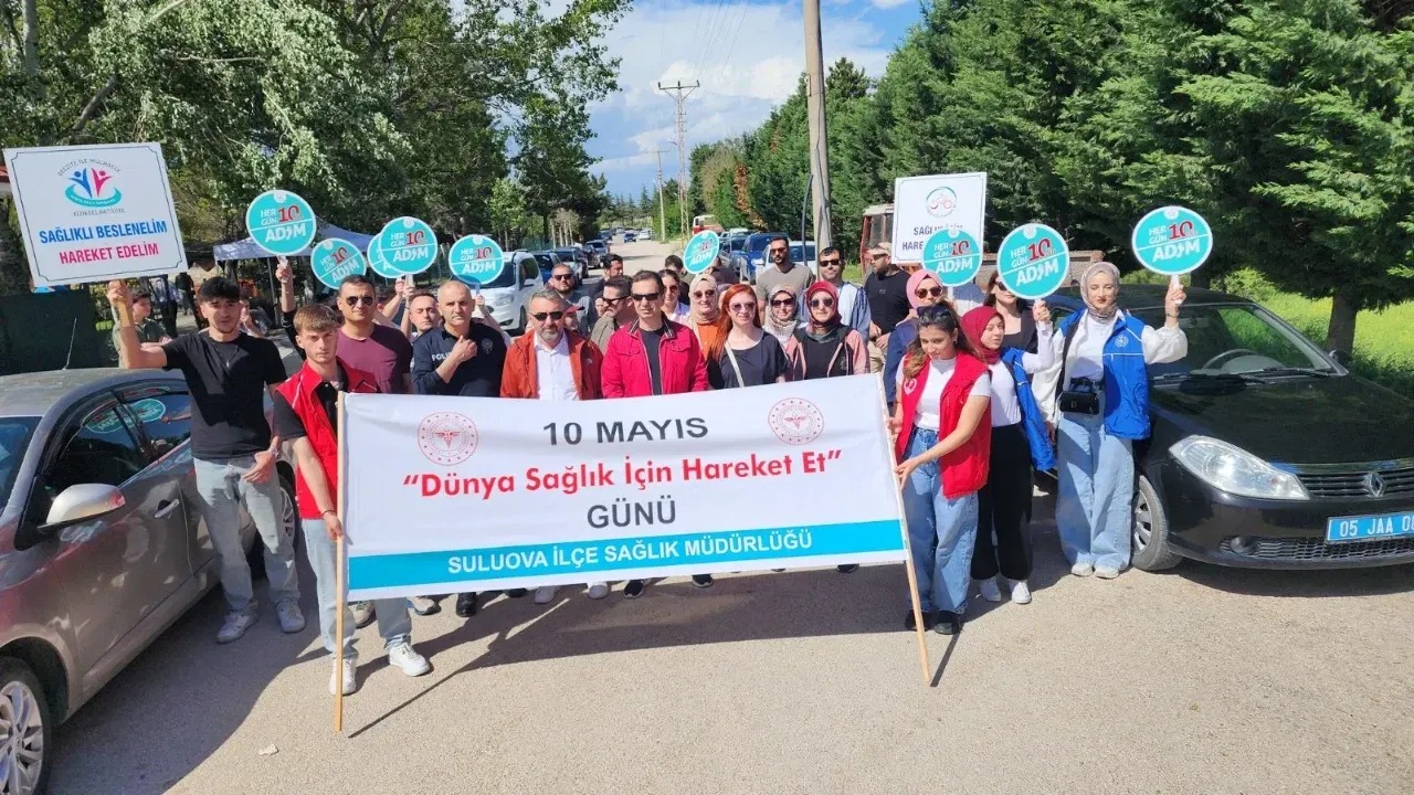 Suluova’da “Dünya Sağlık İçin Hareket Et Günü” Yürüyüşü